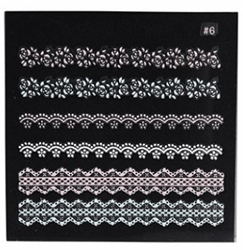 Sibel Nail Art 3D Sierlijke Stickers XST36