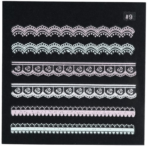 Sibel Nail Art 3D Sierlijke Stickers XST39