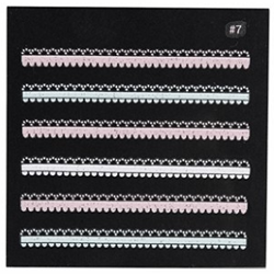 Sibel Nail Art 3D Sier Stickers XST37