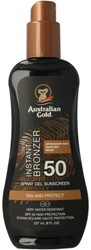 Australian Gold SPF 50 Spray Gel met Bronzer - 237 ml