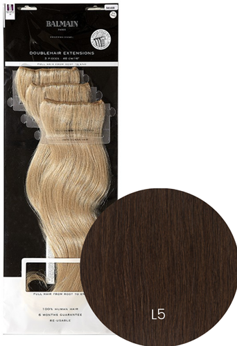 DoubleHair by Balmain Extensions Human Hair 3 st - 40 cm L5