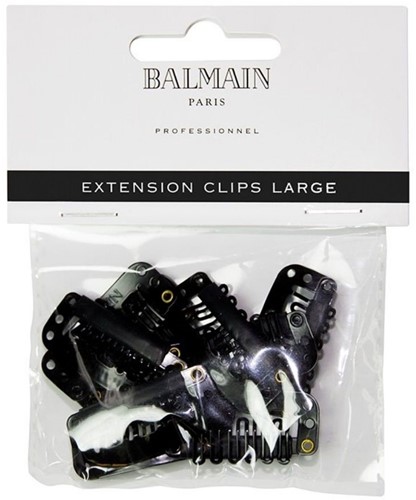 Balmain Extension Clips Large - 10 st Black