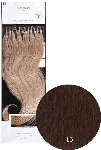 Balmain Pre-bonded Fill-in Extensions Human Hair 50 st - 40 cm L5