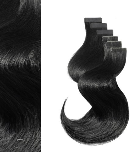 DoubleHair Easy Invisible Tape Human Hair - 40 cm 6 pcs 1-2
