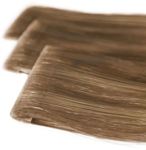 DoubleHair Easy Invisible Tape Human Hair - 40 cm 6 pcs 8A.9A