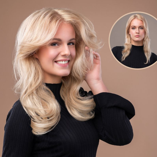 DoubleHair Easy Invisible Tape Human Hair - 40 cm 6 pcs 1-3