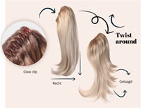 DoubleHair DoubleStyle Ponytail Memory Hair - 30-35 cm -2