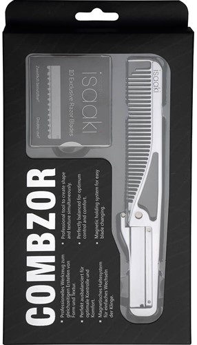 Efalock Coppelo Isaaki Razor Combzor Chrome-2