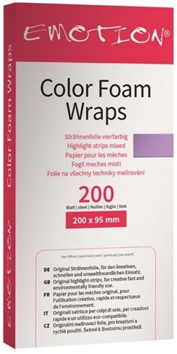 Efalock Emotion Color Foam Wraps 4-kleurig - 20 cm