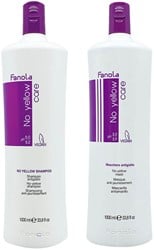 Fanola No Yellow Shampoo + Masker Set - 1000 ml