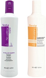 Fanola No Yellow Zilvershampoo + Nourishing Set - 350 ml