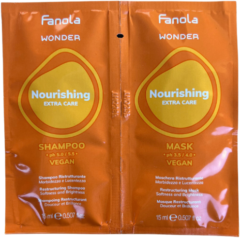 Fanola Wonder Nourishing Shampoo + Mask Sachet - 2 x 15 ml