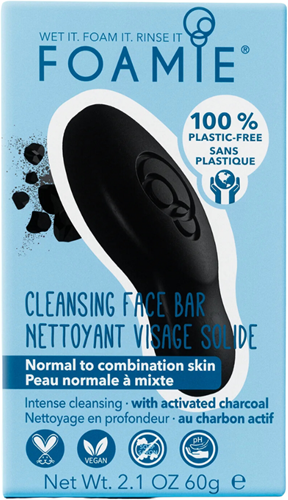 Foamie Cleansing Face Bar Too Coal To Be True - 60 gr