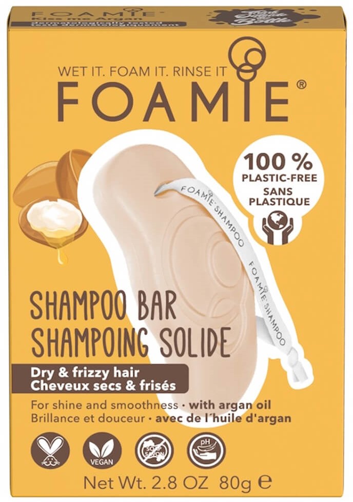 maïs dorp Onvermijdelijk Foamie Shampoo Bar Kiss Me Argan kopen? | Hairaction.nl