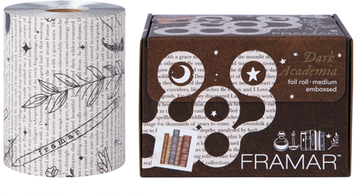 Framar Dark Academia Embossed Roll Foil Medium - 98 m