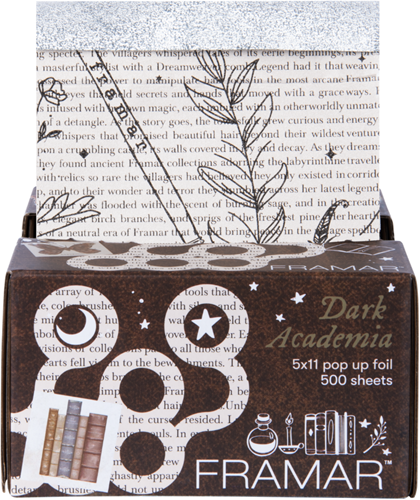 Framar 5x11 Dark Academia Pop Up Folievellen - 500 st