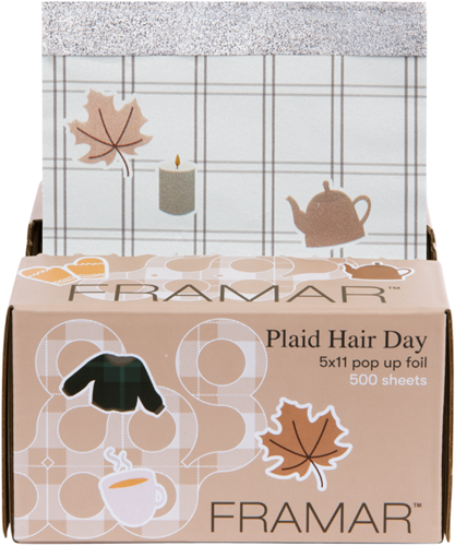 Framar 5x11 Plaid Hair Day Pop Up Folievellen - 500 st