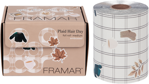 Framar Embossed Roll Medium Plaid Hair Day - 98 m