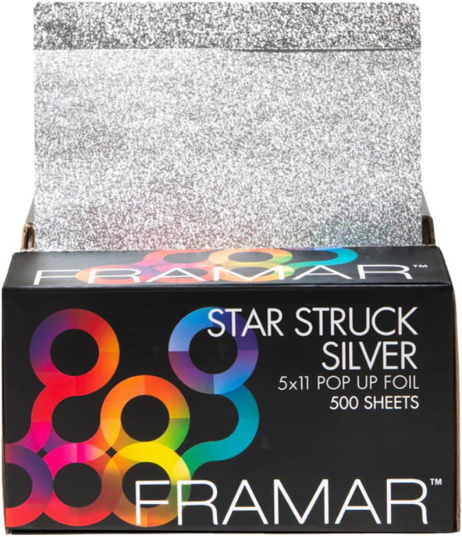 Framar Star Struck Silver 5x11 Pop Up Foil 500 Sheets