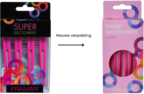Framar Super Sectioners - Roze 4 st-3