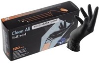 Sibel Latex Handschoenen Zwart 100 st - Maat M