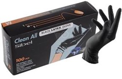 Sibel Latex Handschoenen Zwart 100 st