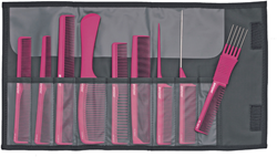 Jaguar A-Line Kammenset - Pink 9 stuks