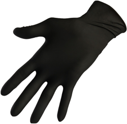 Labor Pro Nitrile Handschoenen - 100 st Zwart Maat L
