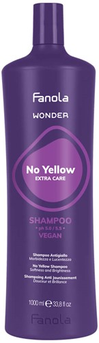 Fanola Wonder No Yellow Zilvershampoo - 1000 ml