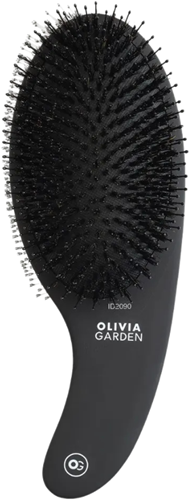 Olivia Garden Curve Boar & Nylon - Matt Black