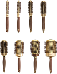 Olivia Garden Expert Blowout Shine Föhnborstel - Bruin Goud