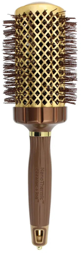 Olivia Garden Expert Blowout Shine Föhnborstel - Bruin Goud 65 mm