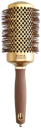 Olivia Garden Expert Blowout Speed Föhnborstel - Goud & Bruin 55 mm
