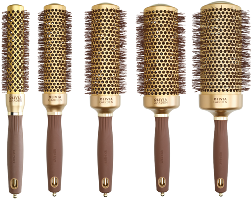 Olivia Garden Expert Blowout Speed Föhnborstel - Goud & Bruin
