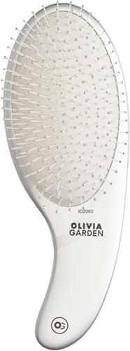Olivia Garden Expert Care Curve Detangle Brush - Silver
