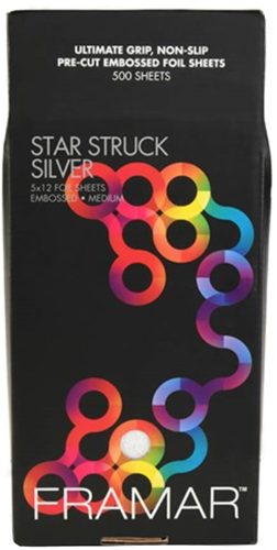 Framar Star Struck Silver voorgesneden en gegaufreerde Folie - 500 st
