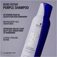 Schwarzkopf BlondMe Bond Repair Purple Shampoo - 300 ml-2