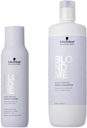 Schwarzkopf BlondMe Bond Repair Purple Shampoo
