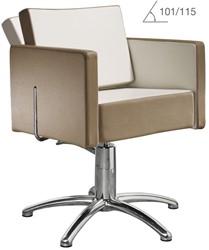 Salon Ambience Kappersstoel Square - verstelbare rugleuning